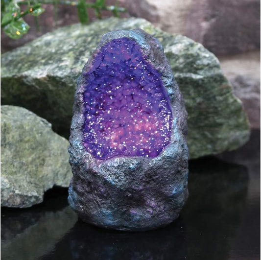 Amethyst Crystal Cavern 10cm Light Purple, Resin